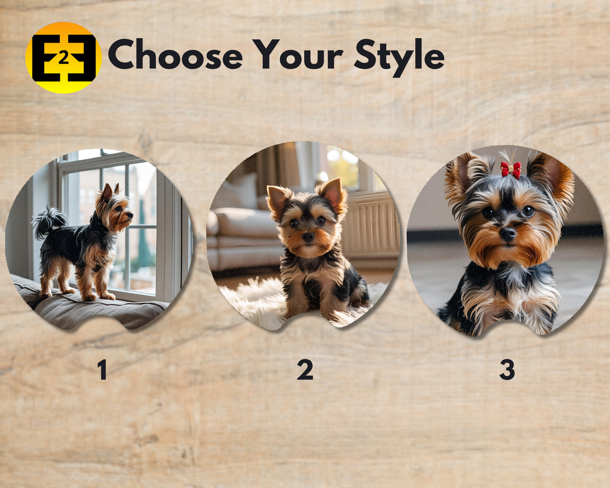 Yorkies (Variety) - Car Coasters