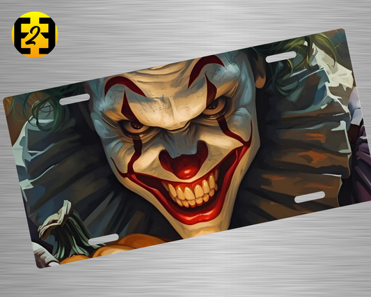 Creepy Clown - Decorative License Plate