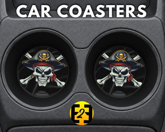 Jolly Roger - Car Coasters