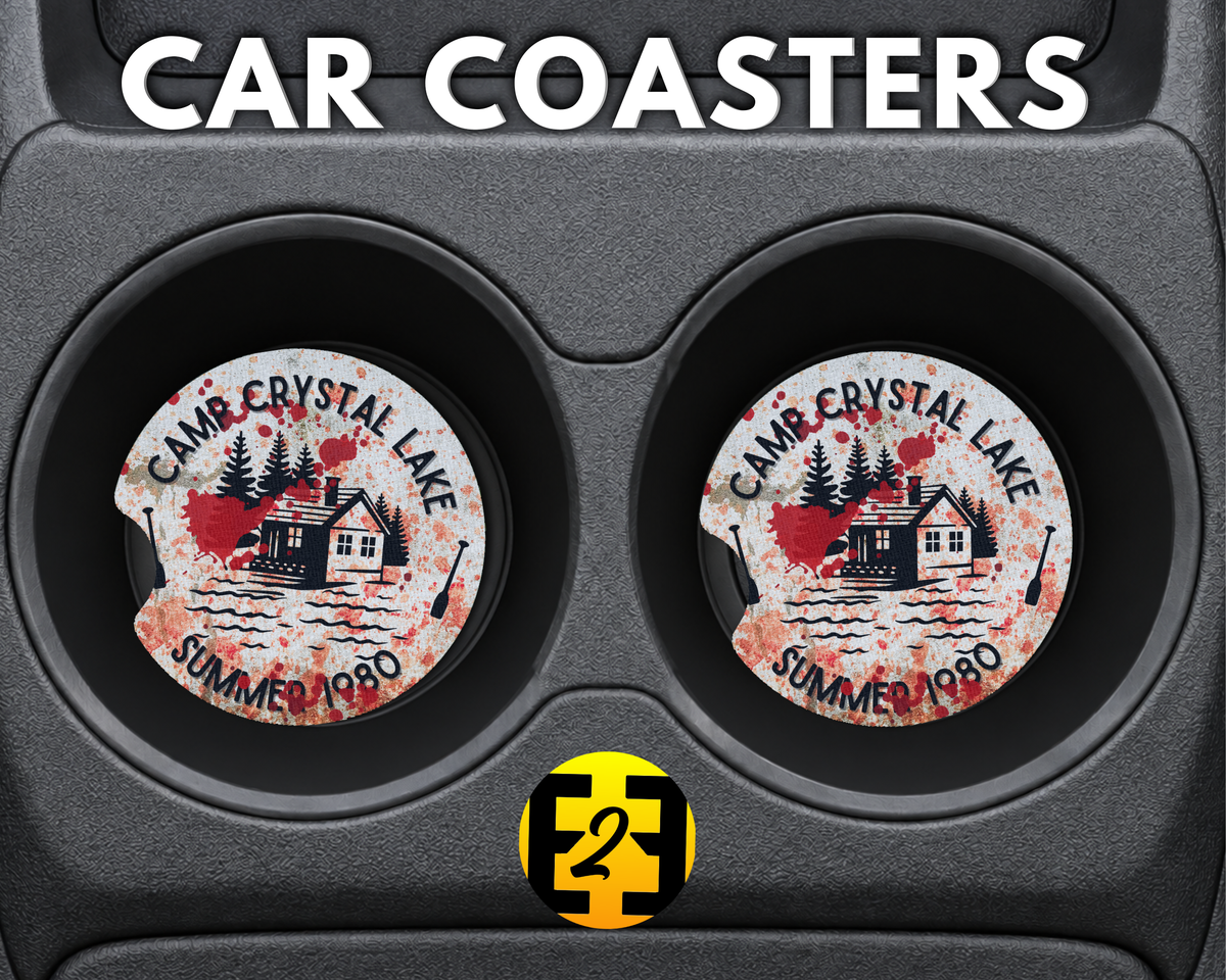 Camp Crystal Lake Halloween Jason - Car Coasters