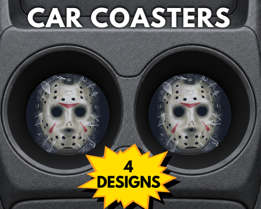 Halloween Jason Mask (Variety) - Car Coasters