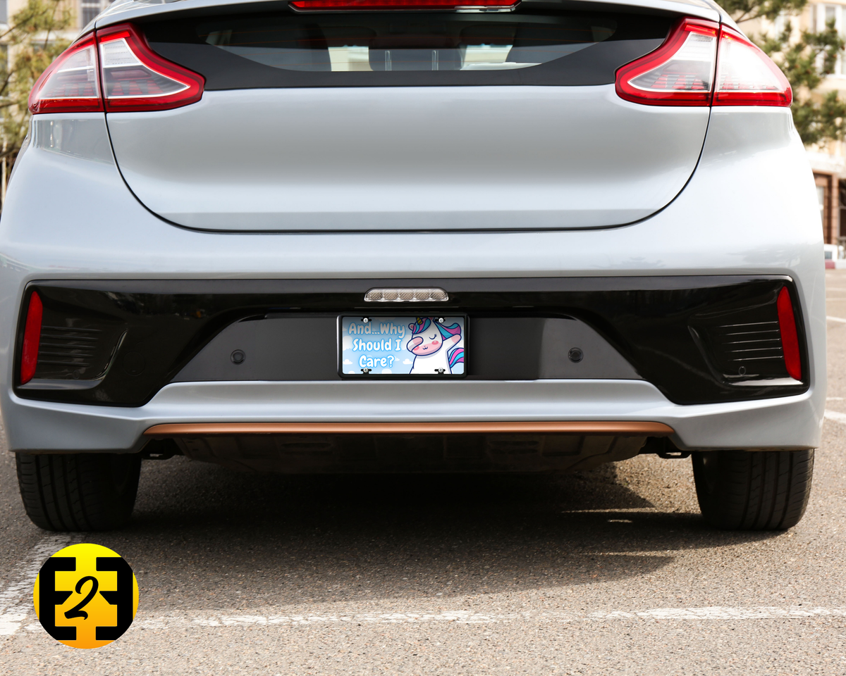 Unicorn Why Should I Care - Decorative License Plate