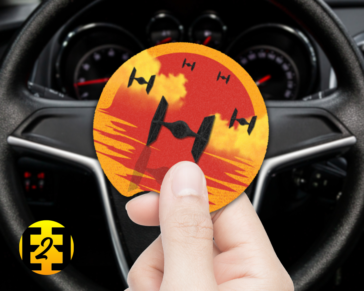 Star Wars Sunset Tie Fighters - Car Coasters