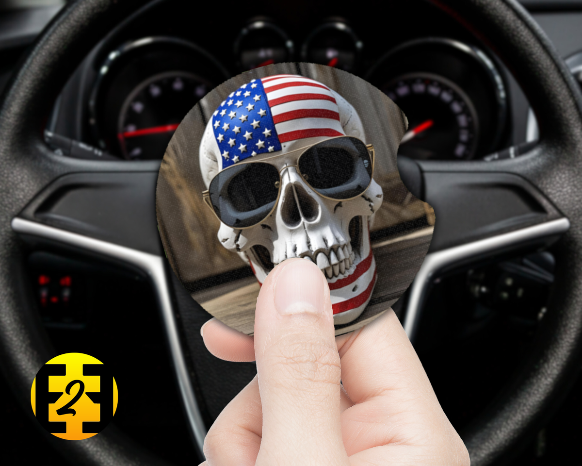American Skulls (Variety) - Car Coasters