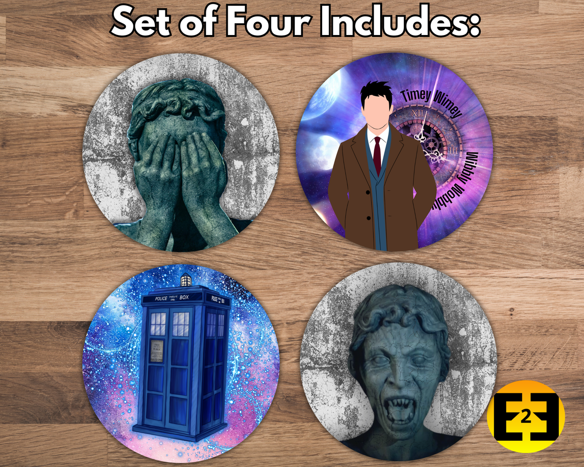 Doctor Who - Set of Four - Bar / Drink Coasters
