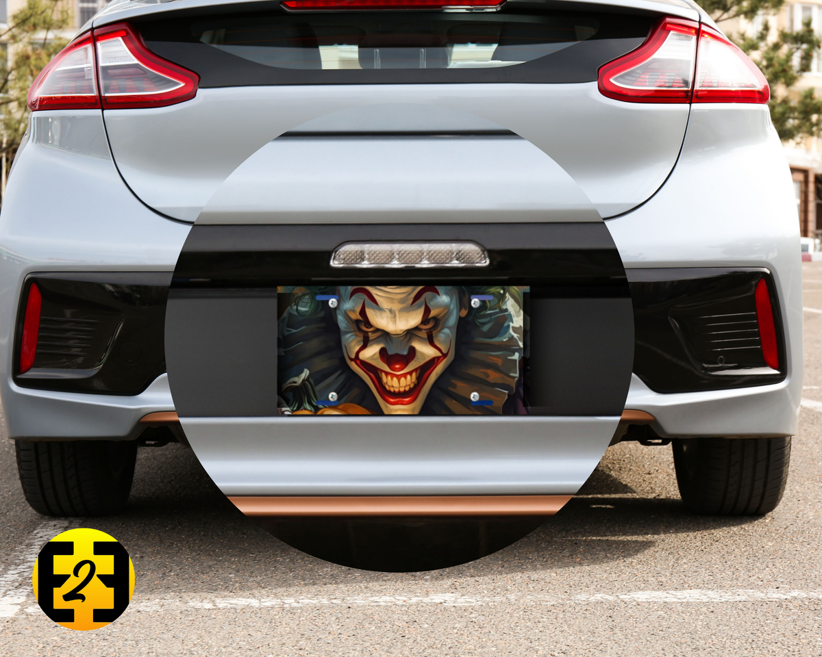 Creepy Clown - Decorative License Plate
