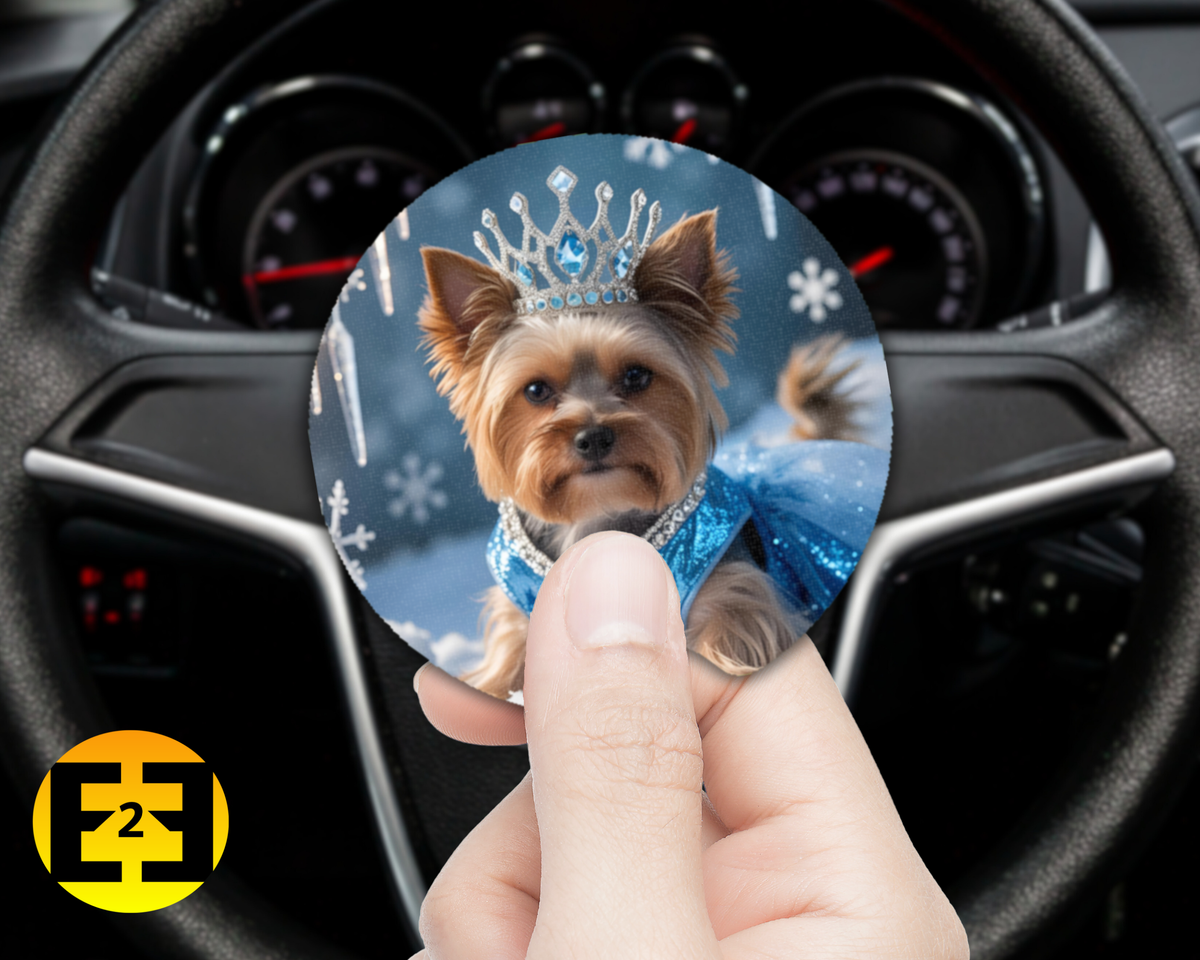 Yorkie Princess (Variety) - Car Coasters