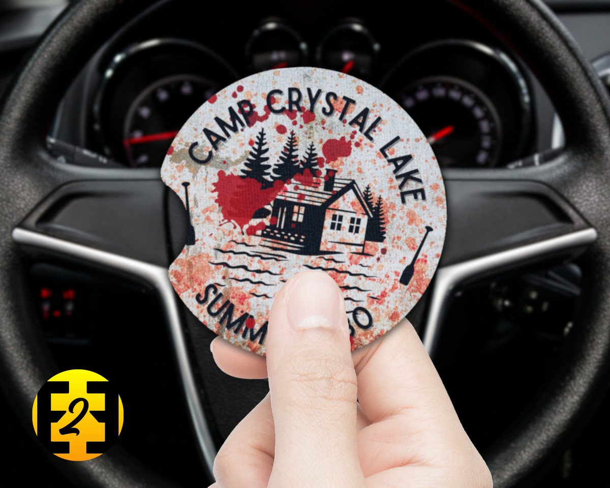 Camp Crystal Lake Halloween Jason - Car Coasters