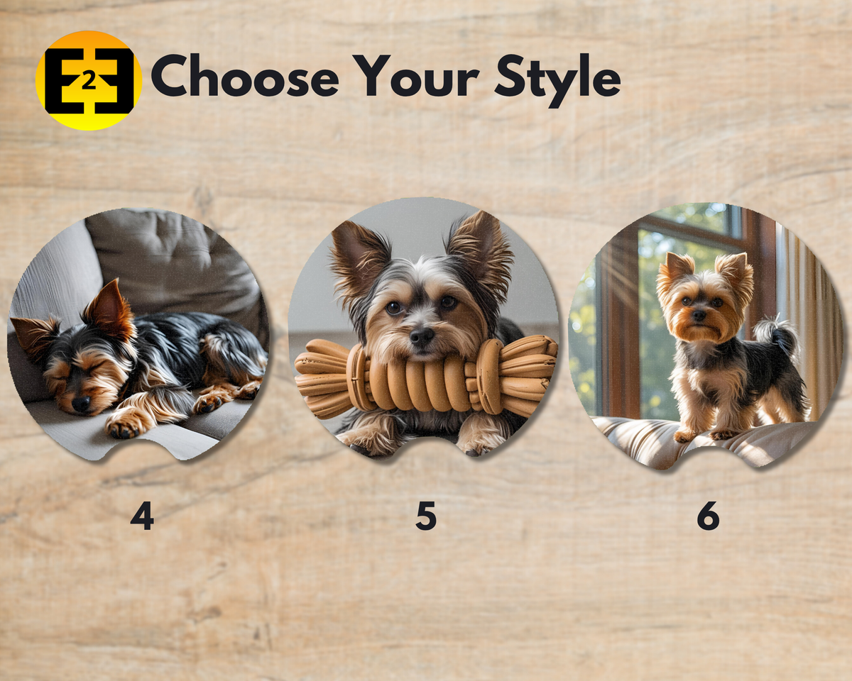 Yorkies (Variety) - Car Coasters
