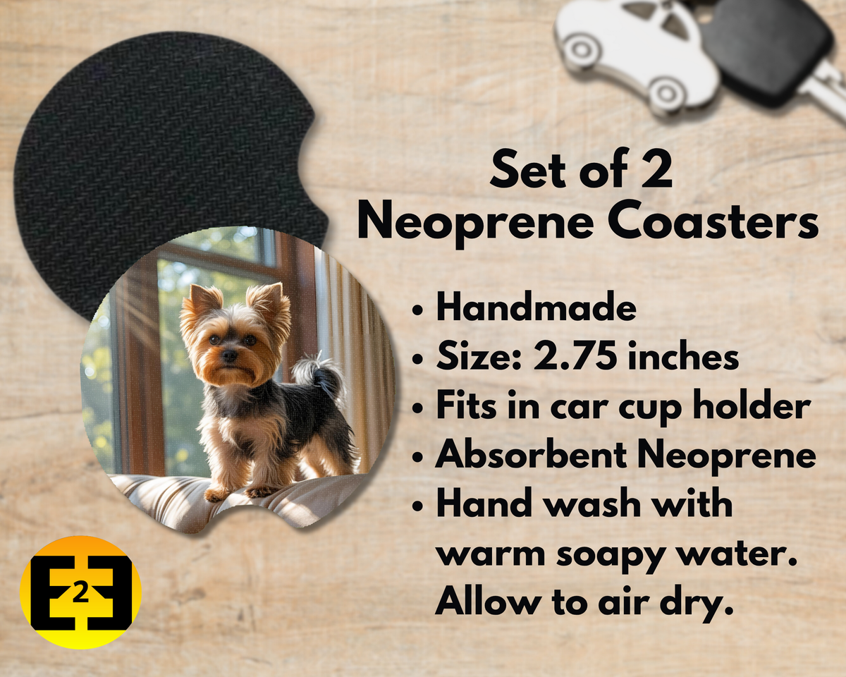 Yorkies (Variety) - Car Coasters