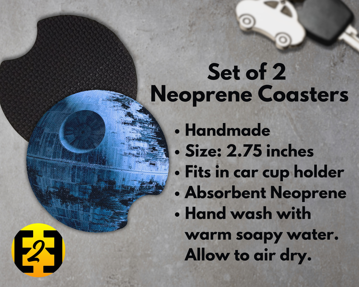 Death Star Space Station - Car Coasters