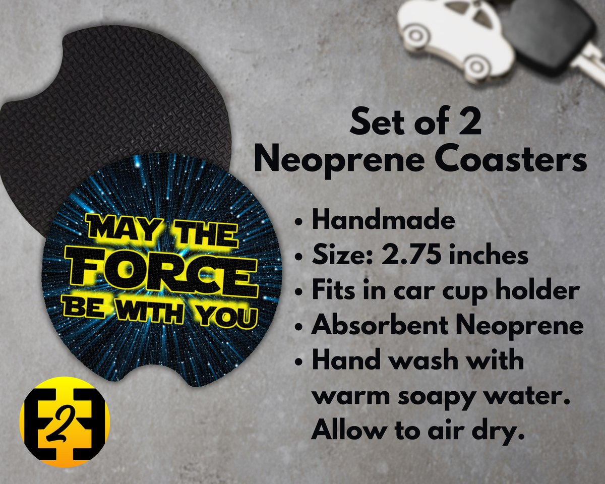 May the Force be With You Crawl - Car Coasters