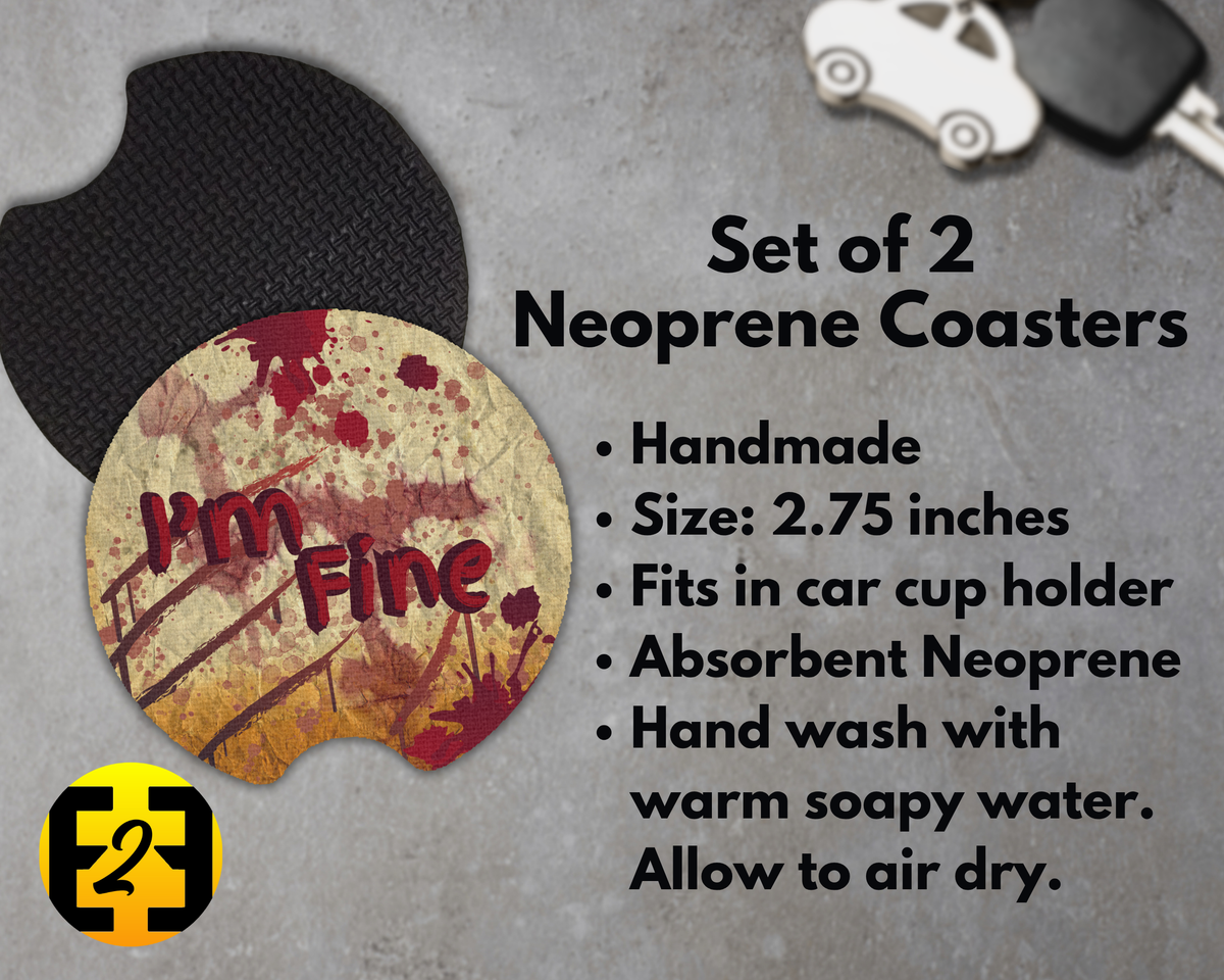 Halloween Blood Splatter (Variety) - Car Coasters