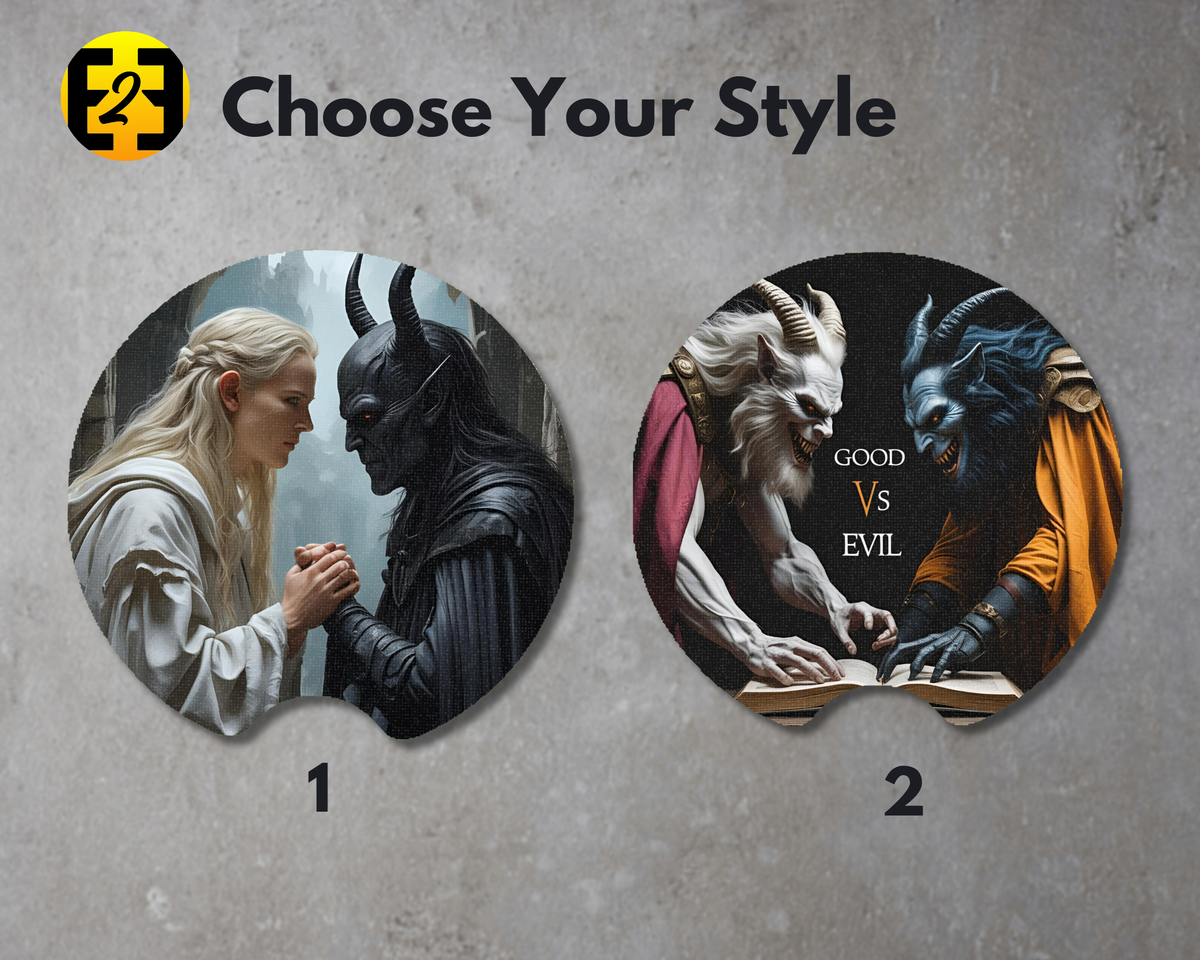 Angels & Demons (Variety) - Car Coasters