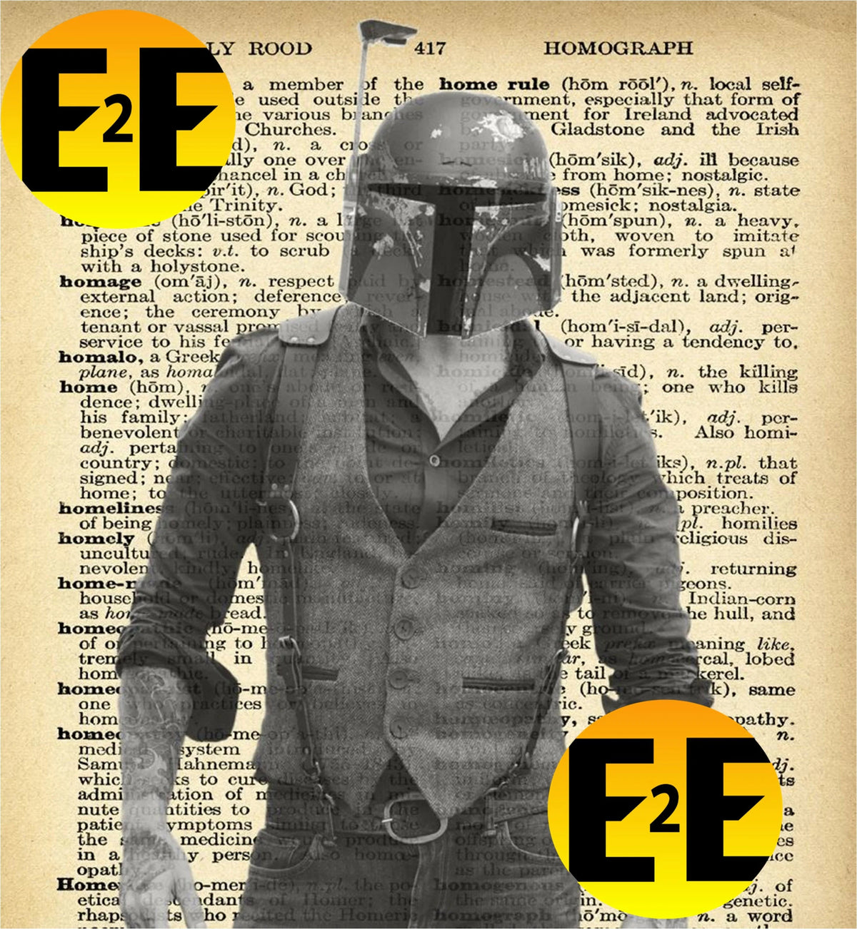 Star Wars suits wall art set of four prints boba fett