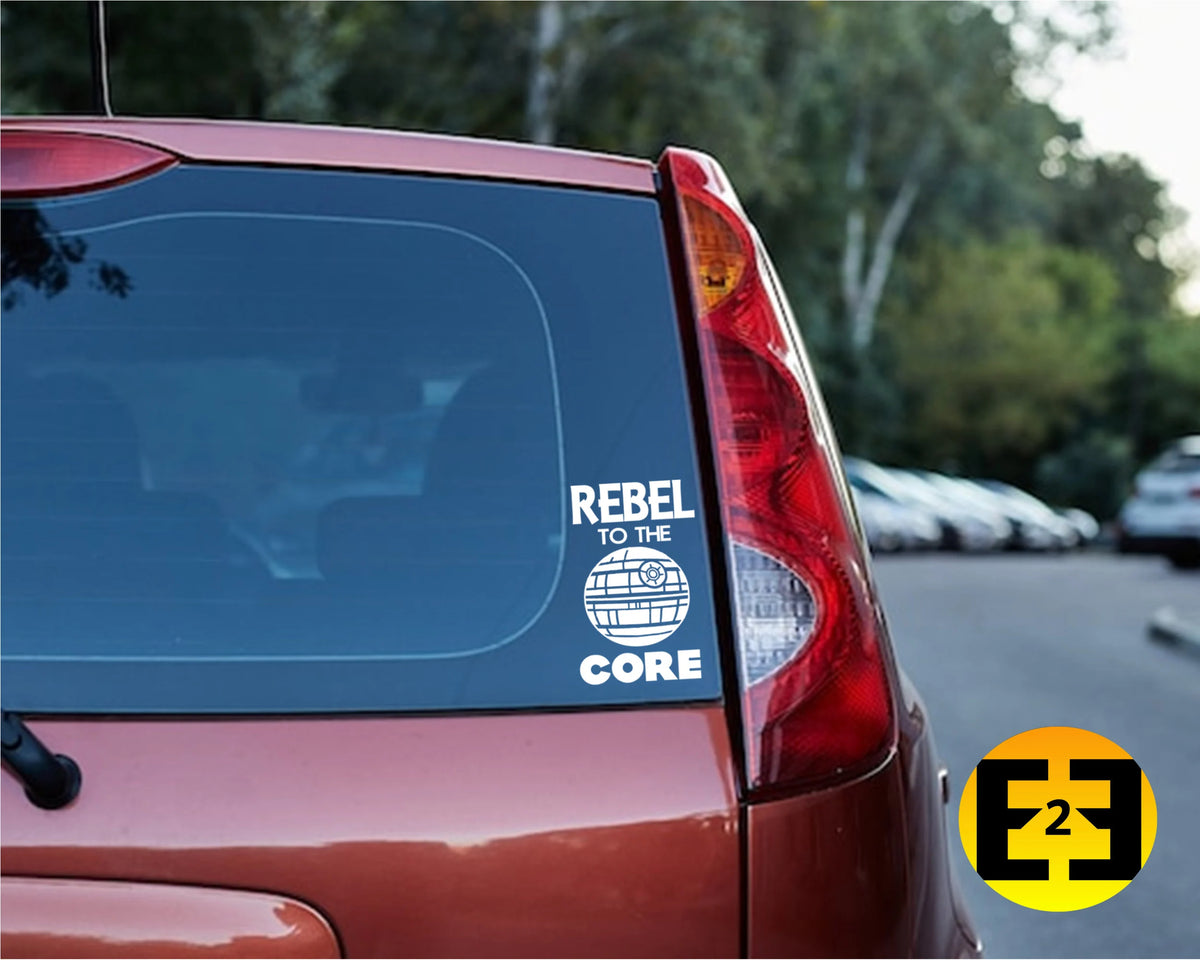 car decal Star Wars Rebel to the Core sticker window