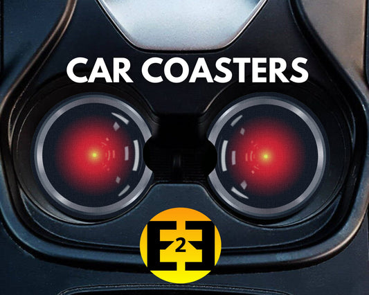 2001 space odyssey hal 9000 car coasters