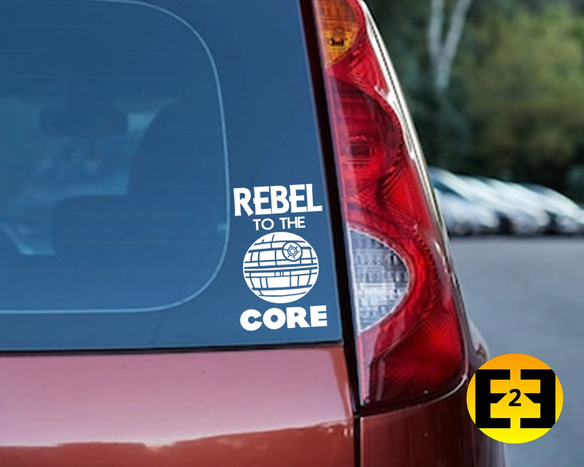 car decal Star Wars Rebel to the Core sticker