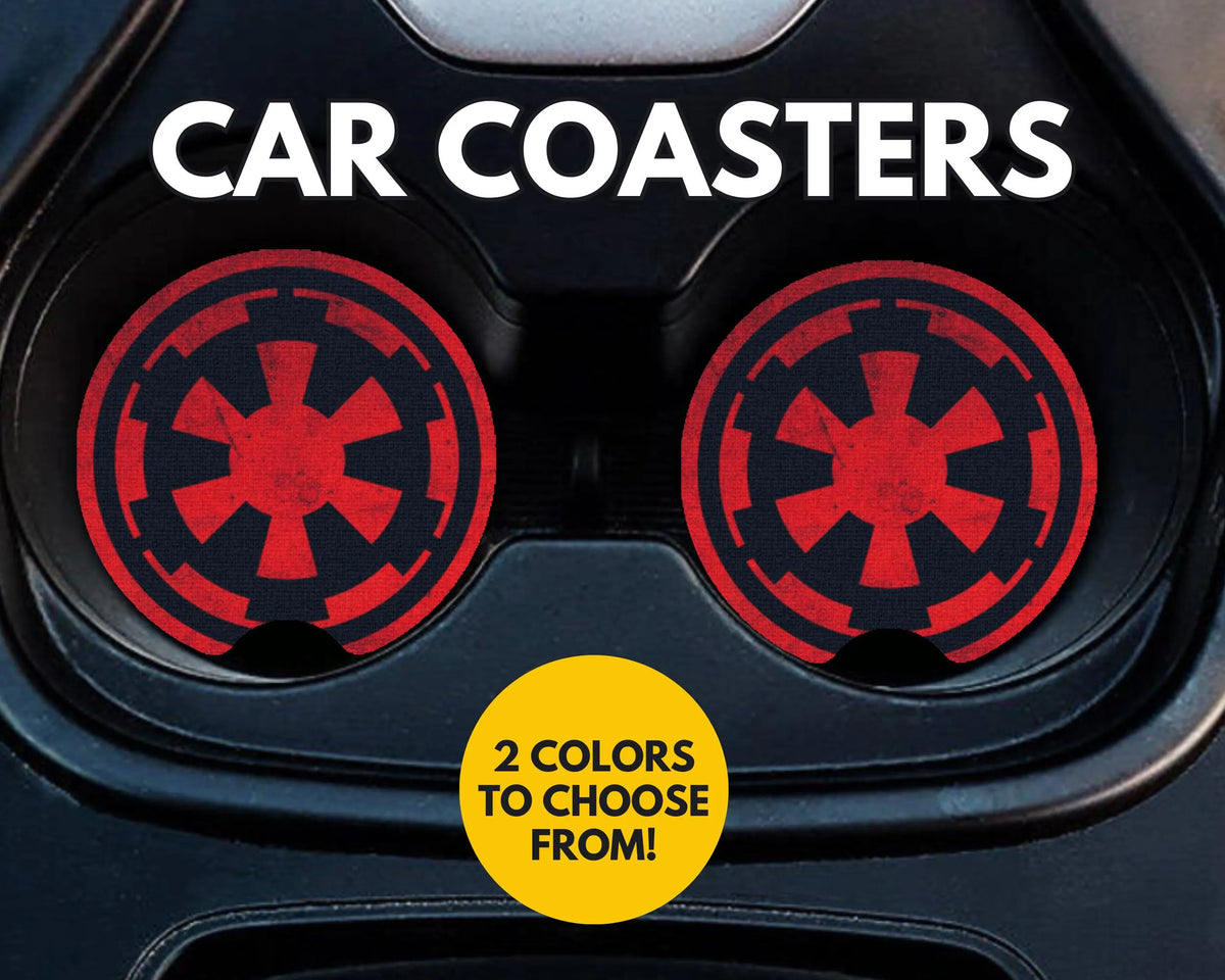 Star Wars Galactic Empire insignia car coasters