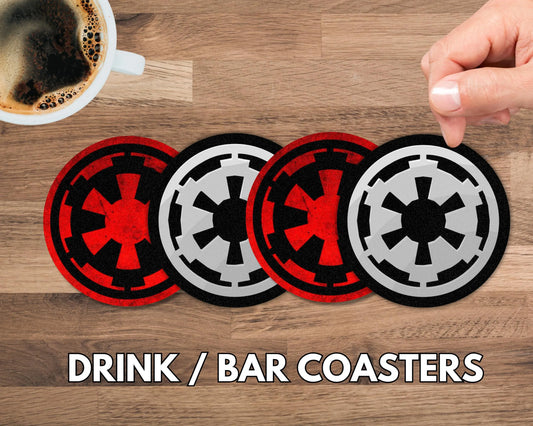 Star Wars Galactic Empire - Set of Four - Bar / Drink Coasters