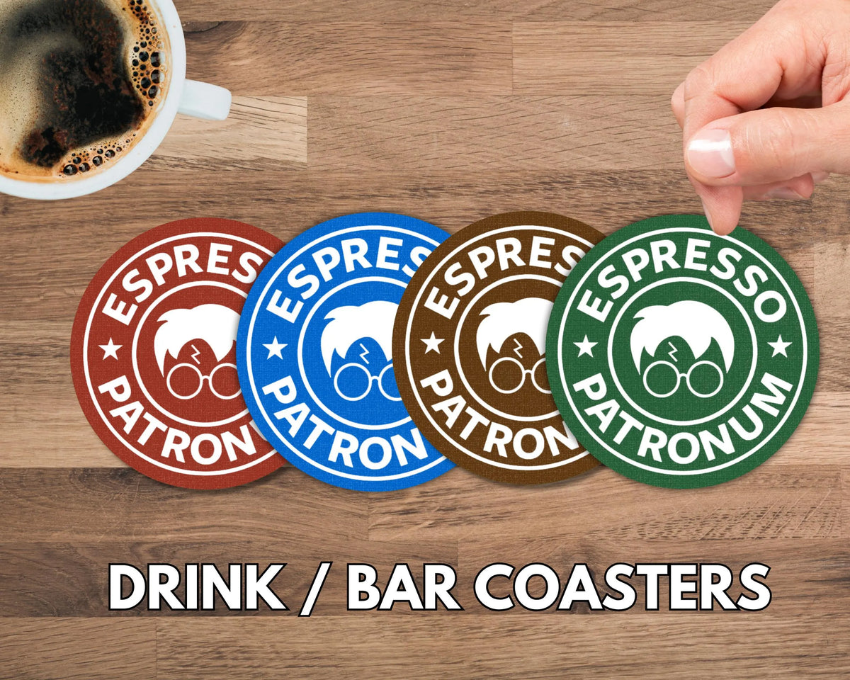 Harry Potter Espresso - Set of Four - Bar / Drink Coasters