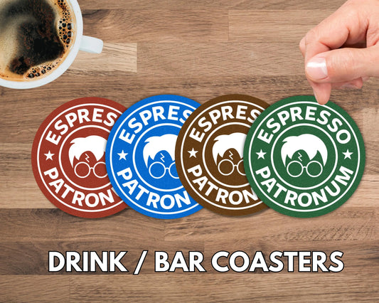 Harry Potter Espresso - Set of Four - Bar / Drink Coasters