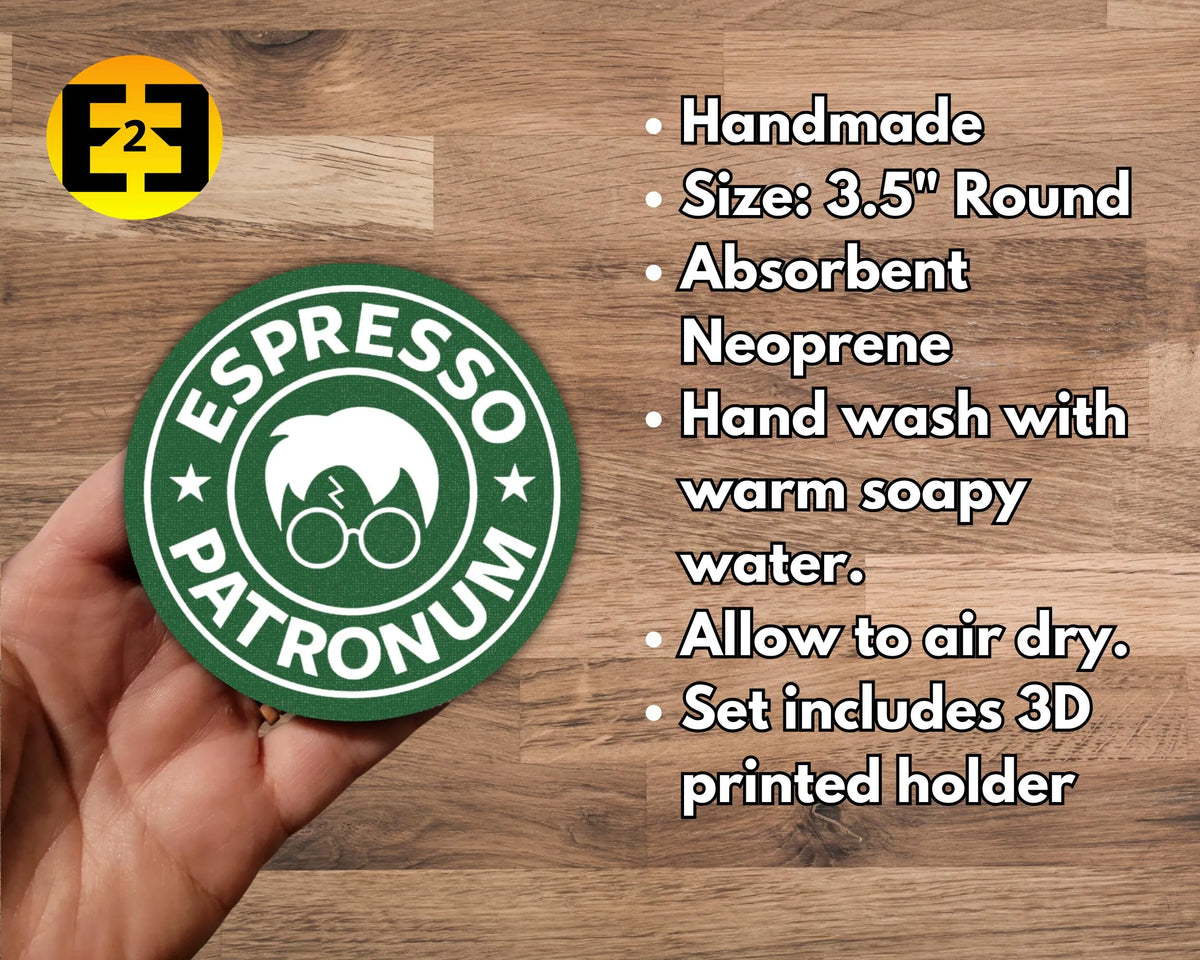 Harry Potter Espresso - Set of Four - Bar / Drink Coasters