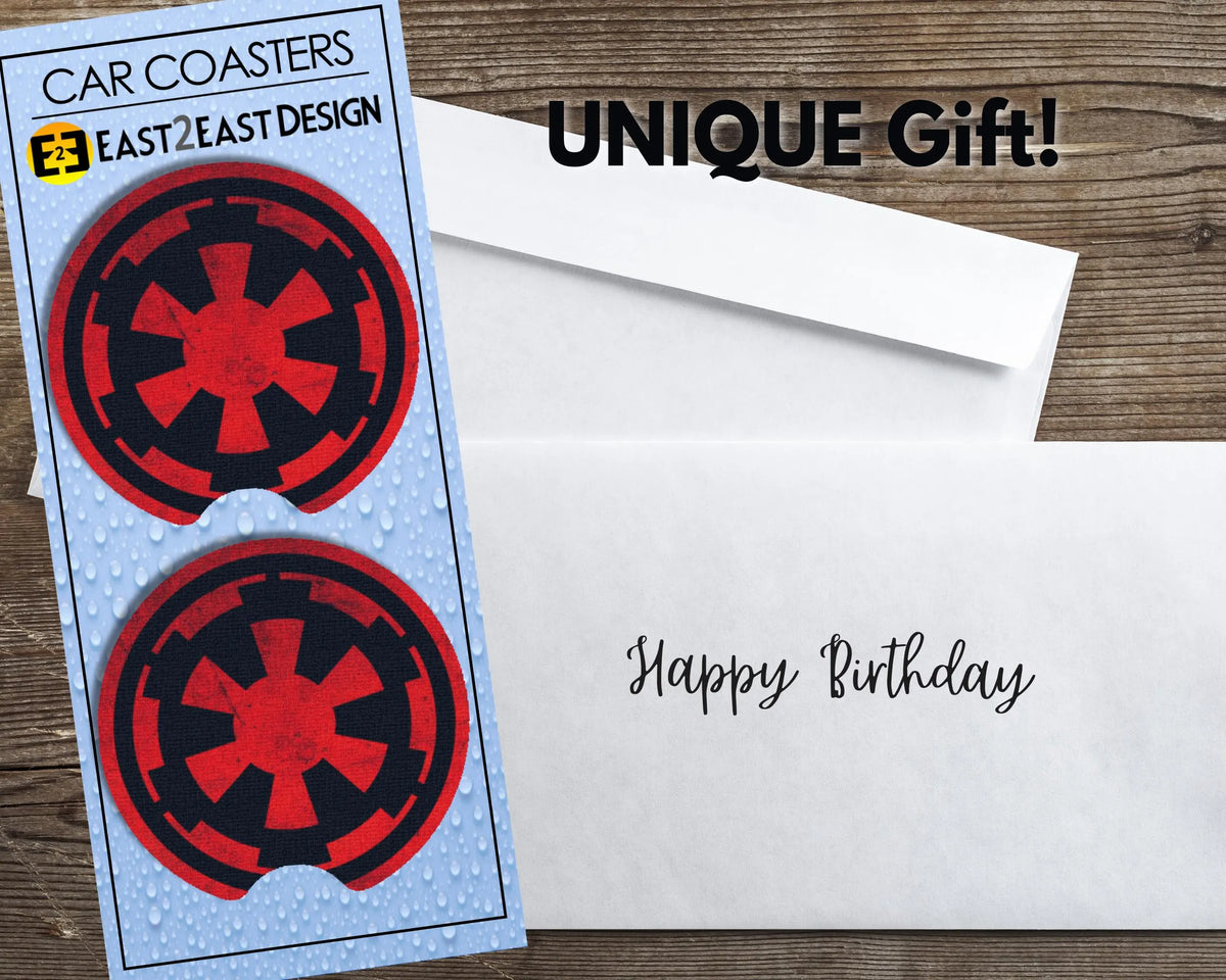 Star Wars Galactic Empire insignia car coasters unique gift