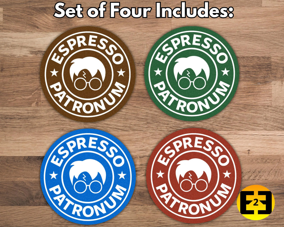 Harry Potter Espresso - Set of Four - Bar / Drink Coasters