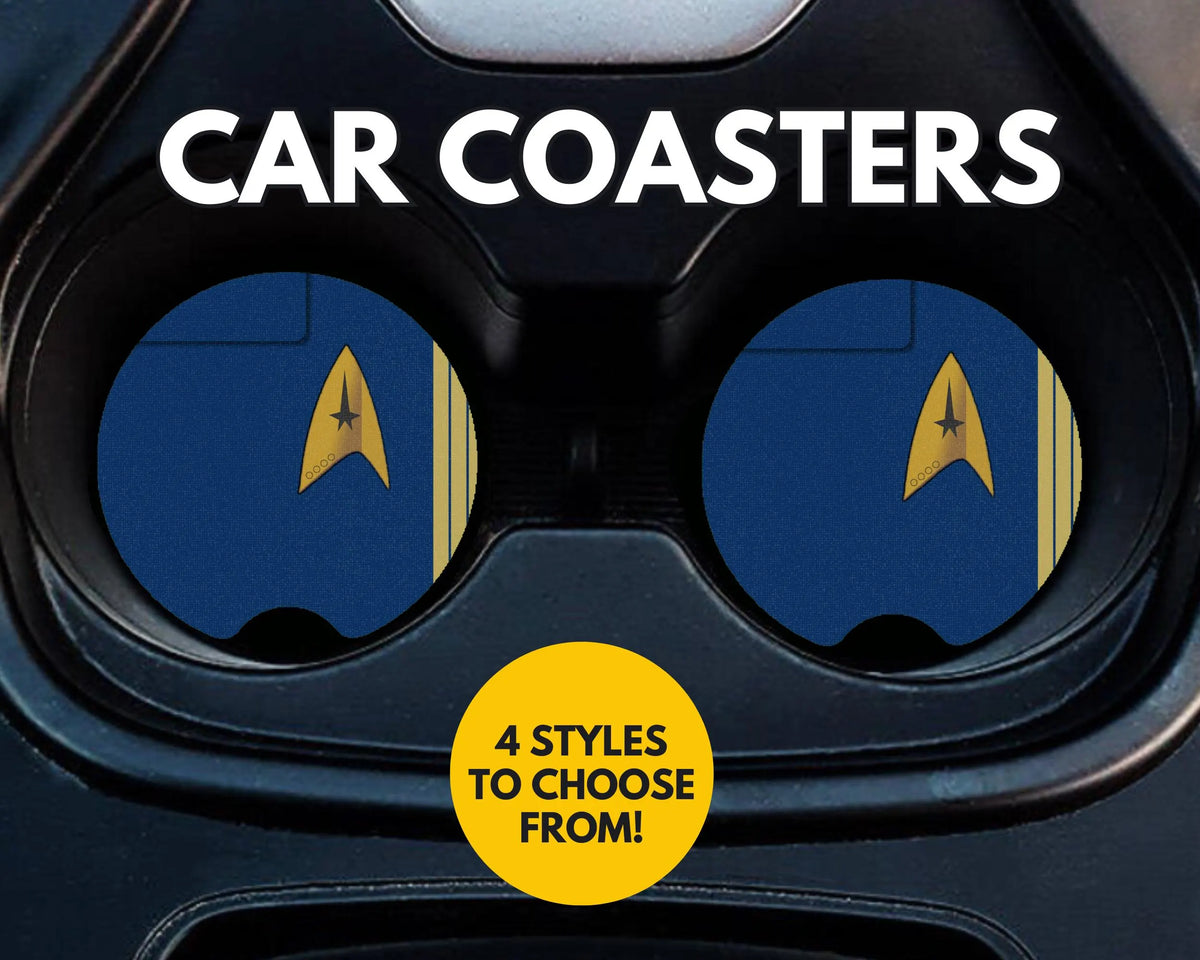 Star Trek Discovery uniform car coasters