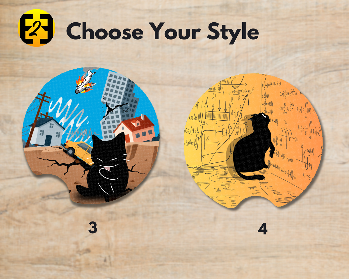 If Cats (Variety) - Car Coasters